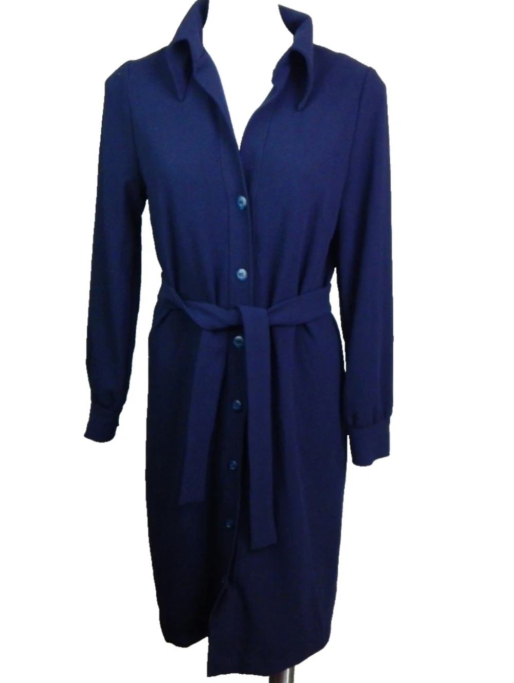 Lesley Evers Button Front Midi Dress